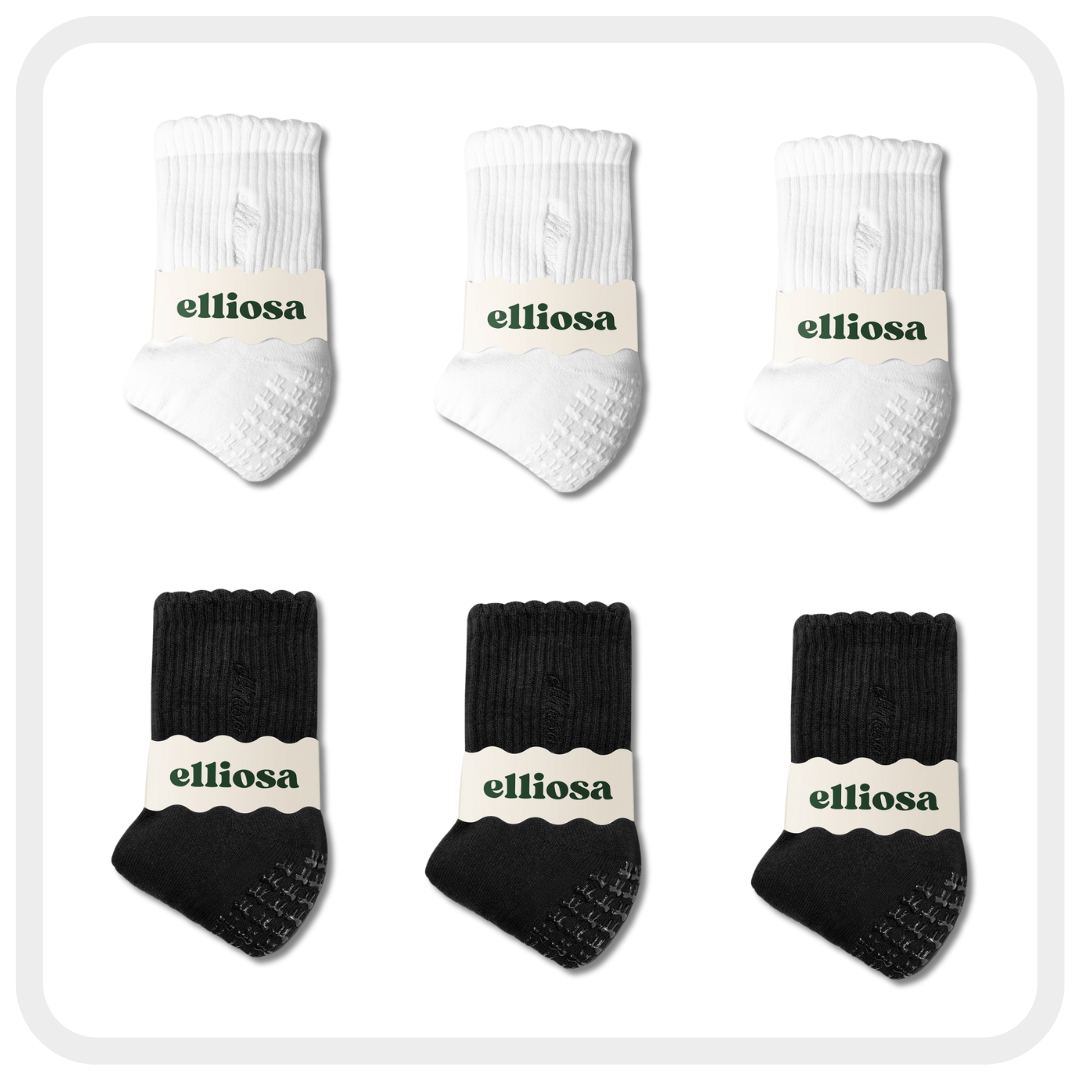 Elliosa Grip Basics - Black & White (6 Pack)
