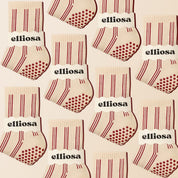 Elliosa Pinstripes - Burgundy Caramel