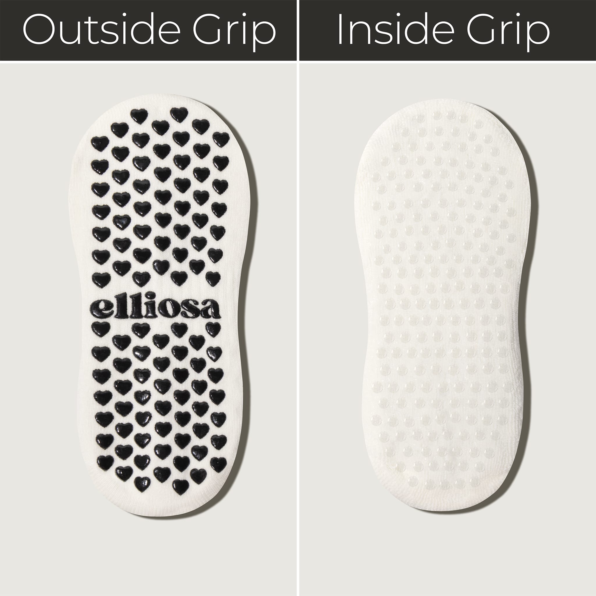 Elliosa Grip Stripes - Coconut Cream