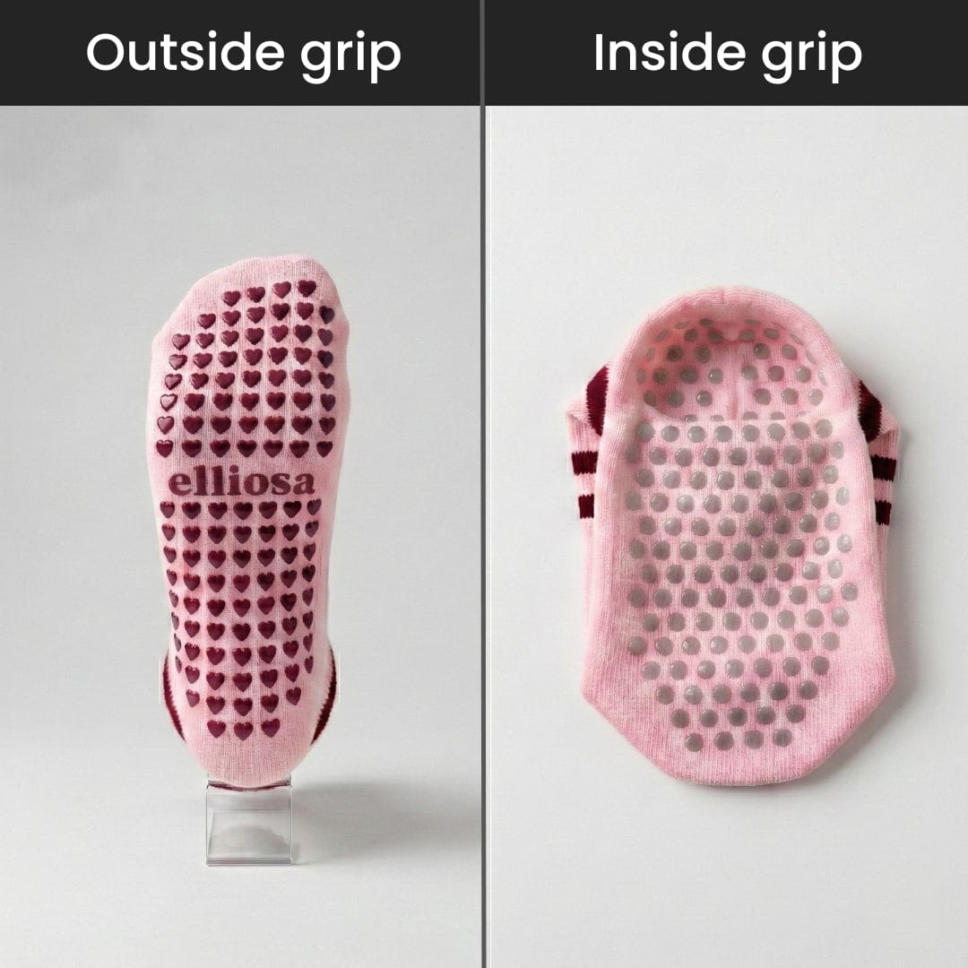 Elliosa Dual-Direction Grip Stripes - Soft Pink