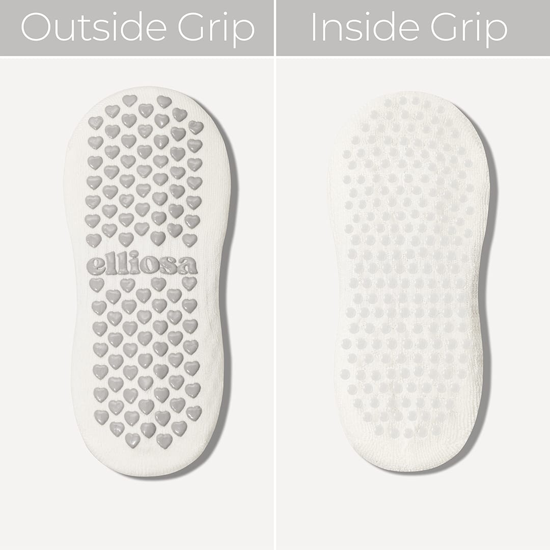 Elliosa Grip Stripes - Grey Cloud