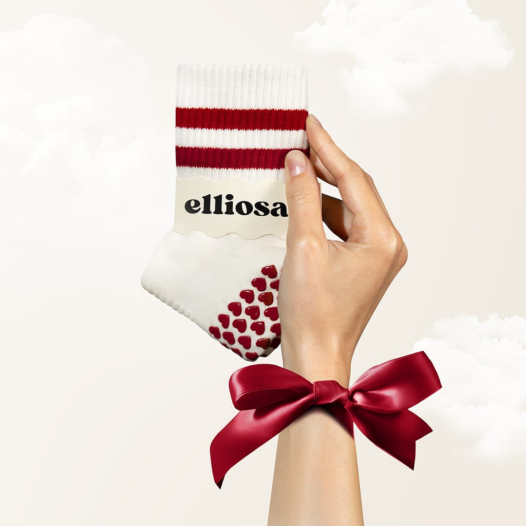 Elliosa Grip Stripes - Cranberry