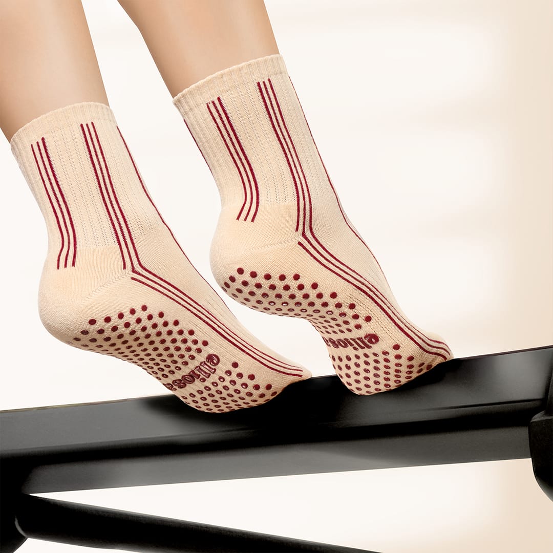 Elliosa Pinstripes - Burgundy Caramel