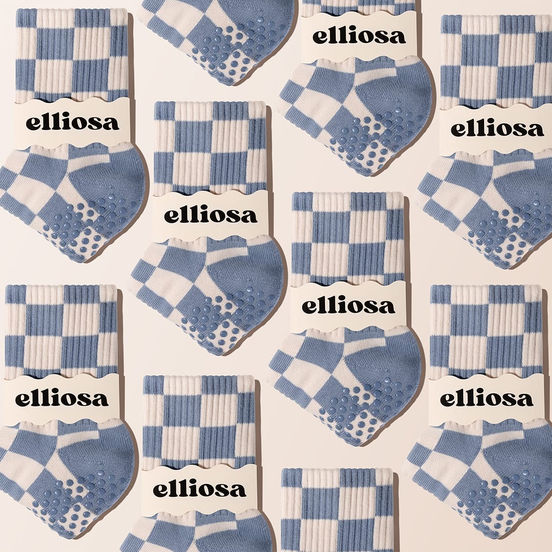 Grip Checkered - Sky Blue