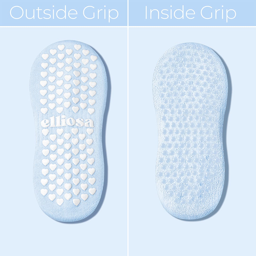 Elliosa Grip Stripes - Baby Blue