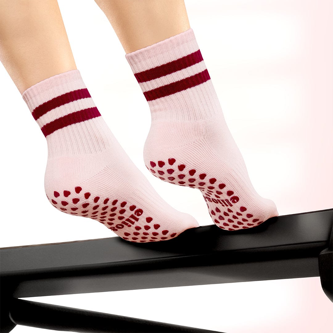 Elliosa Dual-Direction Grip Stripes - Soft Pink