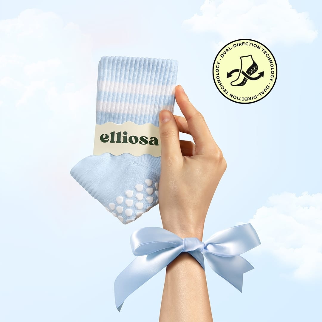 Elliosa Grip Stripes - Baby Blue