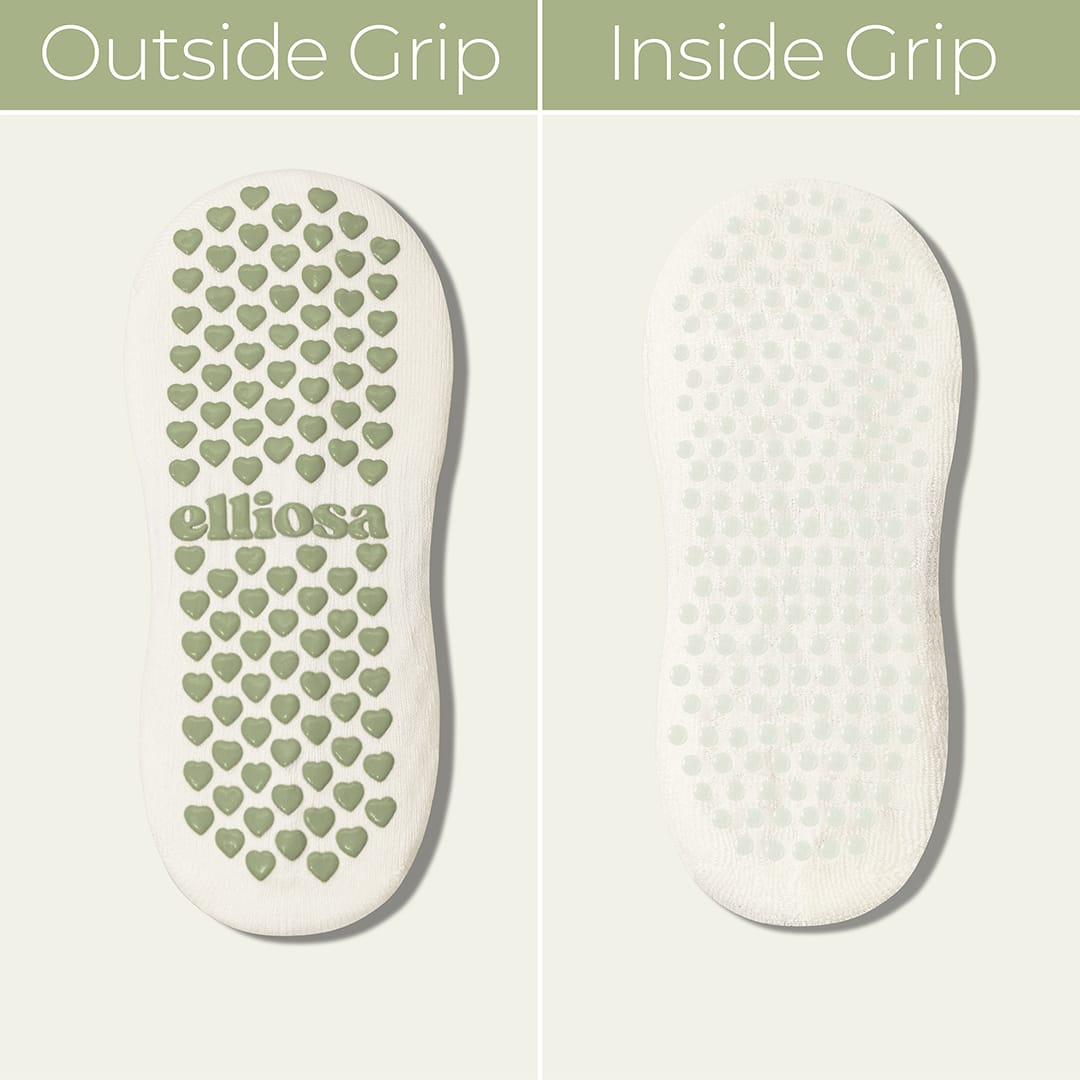 Elliosa Grip Stripes - Matcha Cream